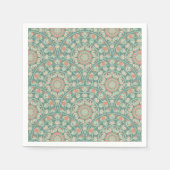 Serviette En Papier Découpage Mandala Sage & Sable Ornat Rétro (Devant)