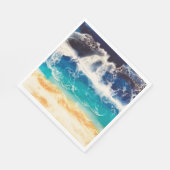 Serviette En Papier Découpage plage (Coin)