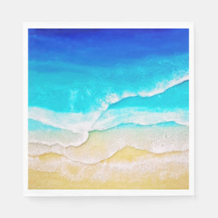 Serviette En Papier Découpage plage