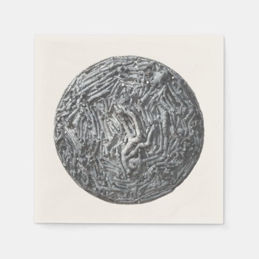 Serviette En Papier Découpes de boîte : Lune (Devant)
