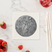 Serviette En Papier Découpes de boîte : Lune (En situation)