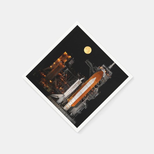 Serviette En Papier Découverte de navette spatiale et lune (Coin)