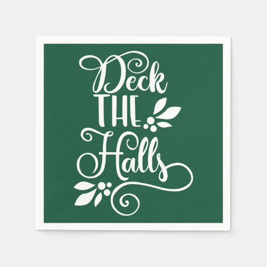 Serviette En Papier découvrez les halls Typographie (Devant)