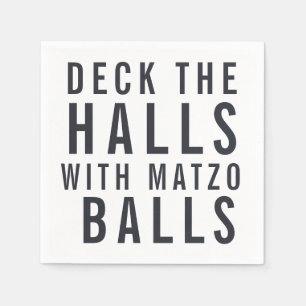 Serviette En Papier Découvrir les Halls avec des boules Matzo   HANOUK