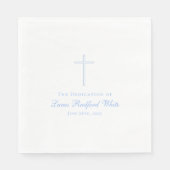 Serviette En Papier Dédication pour bébé simple/Baptême Napkin (Devant)
