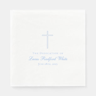 Serviette En Papier Dédication pour bébé simple/Baptême Napkin