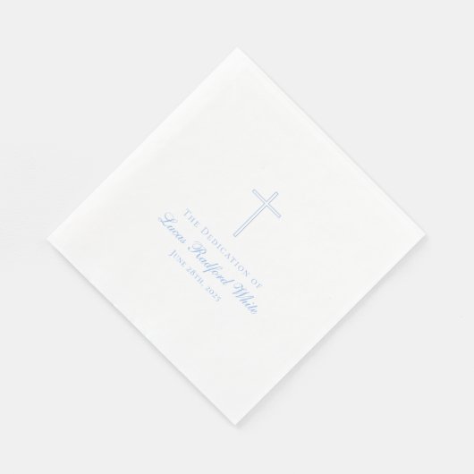 Serviette En Papier Dédication pour bébé simple/Baptême Napkin (Coin)