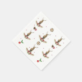 Serviette En Papier Deer Christmas Idyll Motif (Coin)