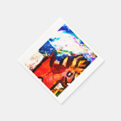 Serviette En Papier Deer in winter (Coin)