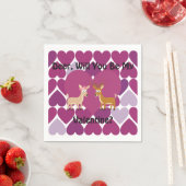 Serviette En Papier Deer Love (En situation)