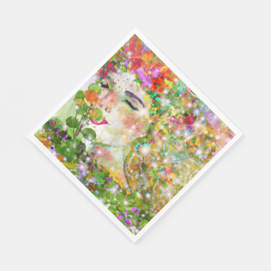Serviette En Papier Déesse enchantée (Coin)