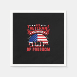 Serviette En Papier défenseur vétéran de la liberté des états-unis