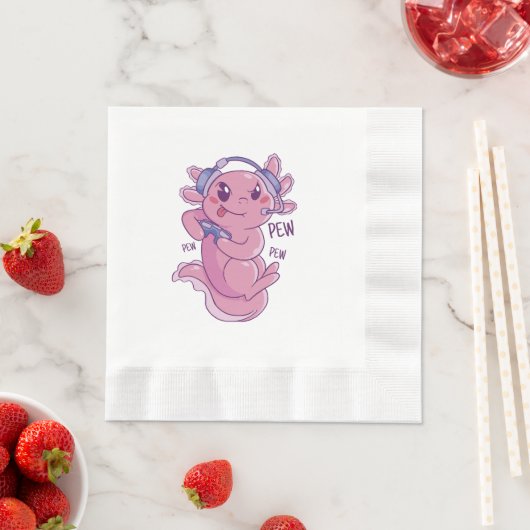Serviette En Papier Défi de jeu Axolotl Blast (En situation)