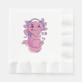 Serviette En Papier Défi de jeu Axolotl Blast (Devant)