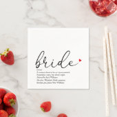 Serviette En Papier Définition de Chic Bride, Script de Baby Shower Am (En situation)