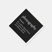 Serviette En Papier Définition De Dictionnaire Pour La PHOTOGRAPHIE (Coin)