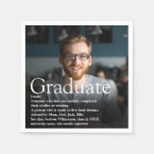 Serviette En Papier Définition de diplômé de photo personnalisée (Devant)