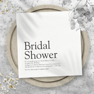 Serviette En Papier Définition de douche de mariée moderne et amusante