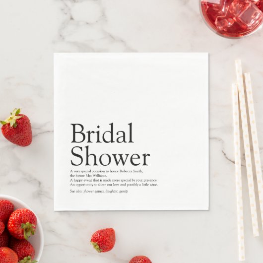 Serviette En Papier Définition de Fête des mariées Amusants modernes (En situation)