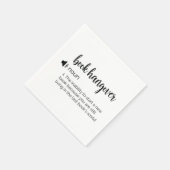 Serviette En Papier Définition de gueule de bois de livre amusant (Coin)