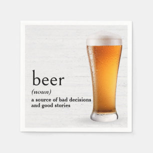 Serviette En Papier Définition de la bière par le dictionnaire