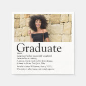 Serviette En Papier Définition de photo de diplômé moderne (Devant)