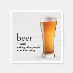 Serviette En Papier Définition du dictionnaire pour la bière