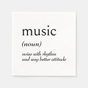 Serviette En Papier Définition du dictionnaire pour MUSIQUE