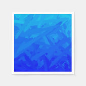Serviette En Papier Dégradé Bleu Abstrait  (Devant)