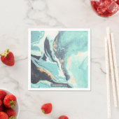 Serviette En Papier Dégradé bleu Abstrait (En situation)