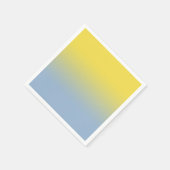 Serviette En Papier Dégradé bleu clair jaune minimal (Coin)
