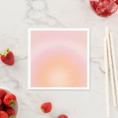 Serviette En Papier Dégradé Fuzz Peach (En situation)