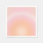 Serviette En Papier Dégradé Fuzz Peach (Devant)