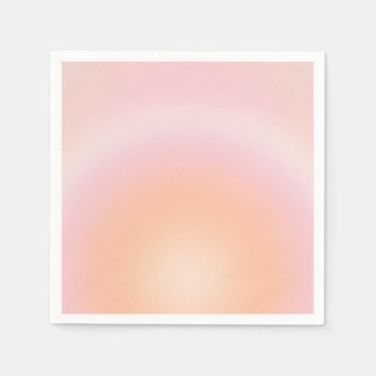 Serviette En Papier Dégradé Fuzz Peach (Devant)