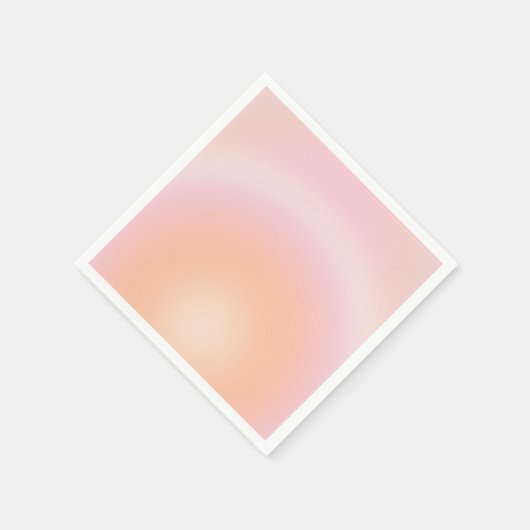 Serviette En Papier Dégradé Fuzz Peach (Coin)