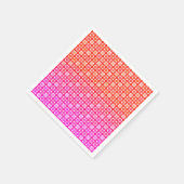 Serviette En Papier dégradé, gradient à damiers, ombre (Coin)