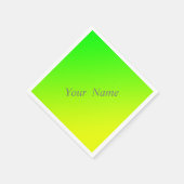 Serviette En Papier dégradé jaune vert (Coin)