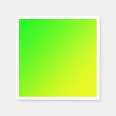 Serviette En Papier dégradé jaune vert (Devant)