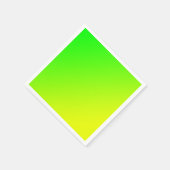 Serviette En Papier dégradé jaune vert (Coin)