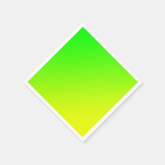 Serviette En Papier dégradé jaune vert (Coin)