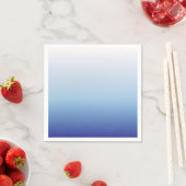 Serviette En Papier Dégradé Ombre Bleu (En situation)