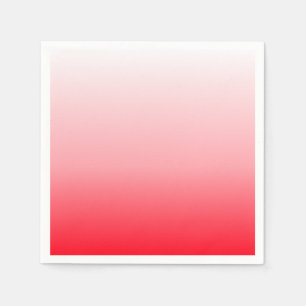 Serviette En Papier Dégradé Ombré Rose Rouge