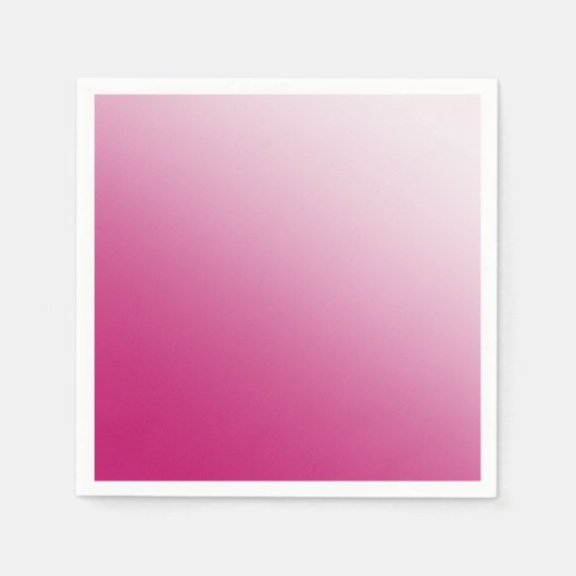 Serviette En Papier Dégradé rose chaud (Devant)