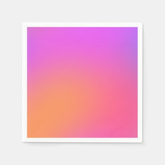 Serviette En Papier Dégradé tropical (Devant)