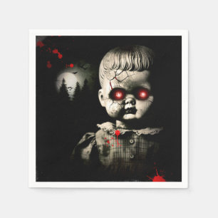 Serviette En Papier Déguisement d'Halloween poupée creepy ensorcelée p