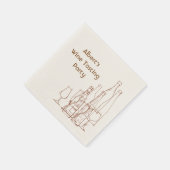 Serviette En Papier Dégustation de vin (Coin)