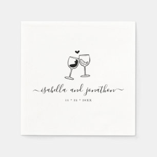 Serviette En Papier Dégustation personnalisée de vin serviettes à thèm