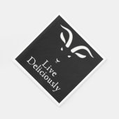 Serviette En Papier Dégustez un délicieux déjeuner noir Phillip (Coin)