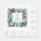 Serviette En Papier Déjeuner à l'Essence Tropicale (Devant)