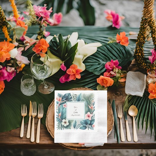 Serviette En Papier Déjeuner à l'Essence Tropicale